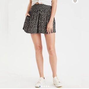 American Eagle Outfitters Black Floral Shorts